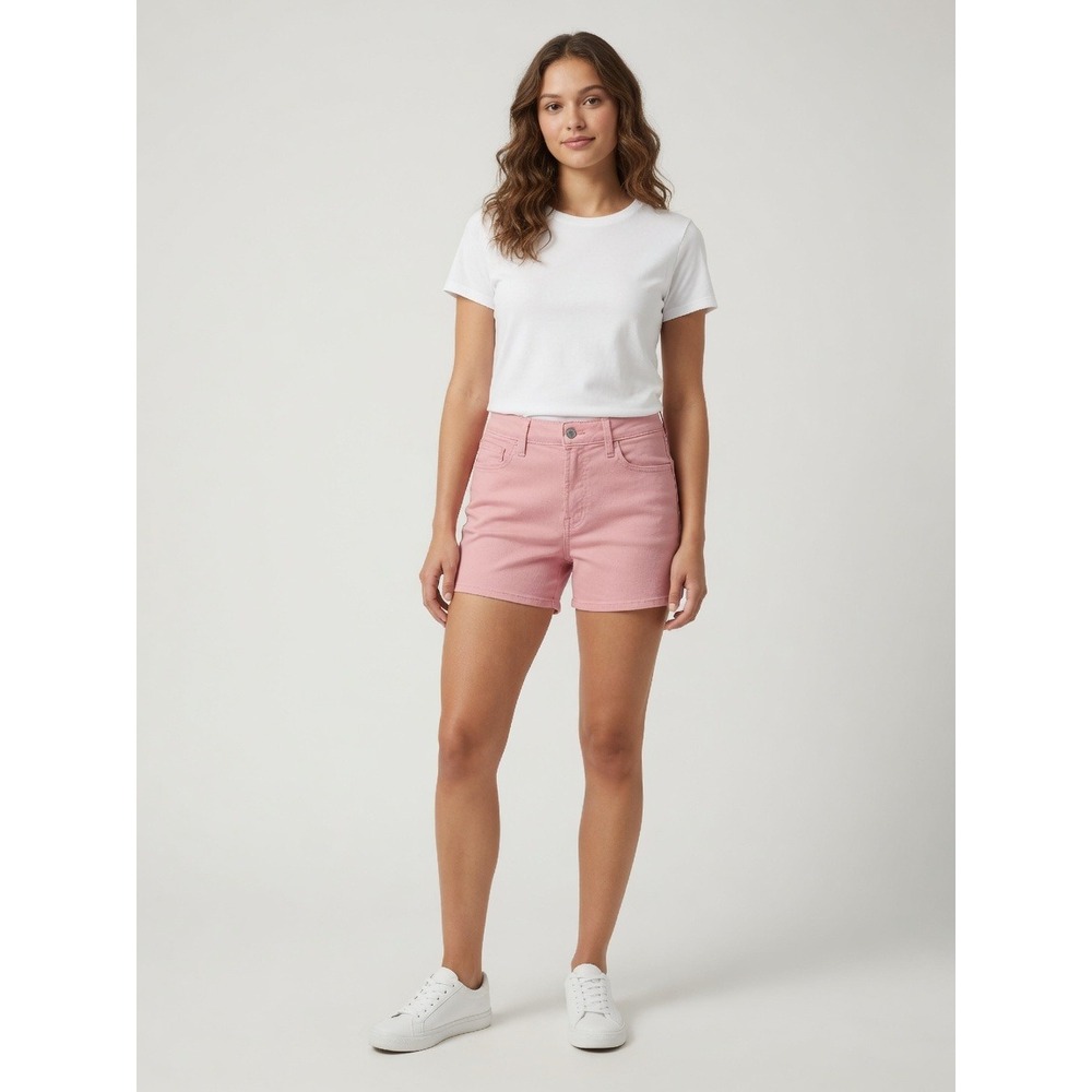 Old Navy Wow High-Rise Shorts Pink Sparkle Barry 12 Stretch Denim Elle Woods